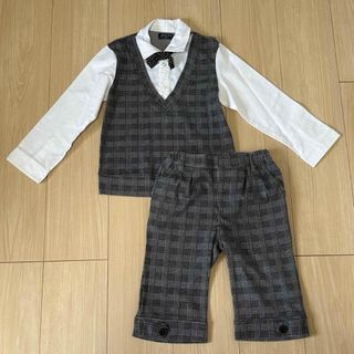 セレモニー服 男の子用 蝶ネクタイ付き 120cm(ドレス/フォーマル)