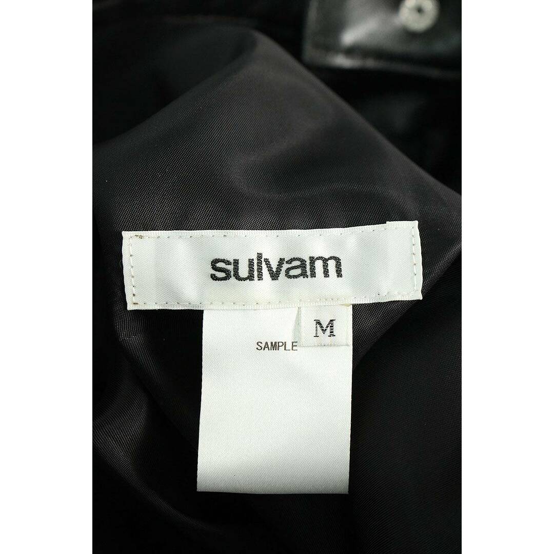 sulvam(サルバム)のサルバム  SM-Y03-900 継ぎはぎデザインホースレザーロングパンツ メンズ M メンズのパンツ(その他)の商品写真