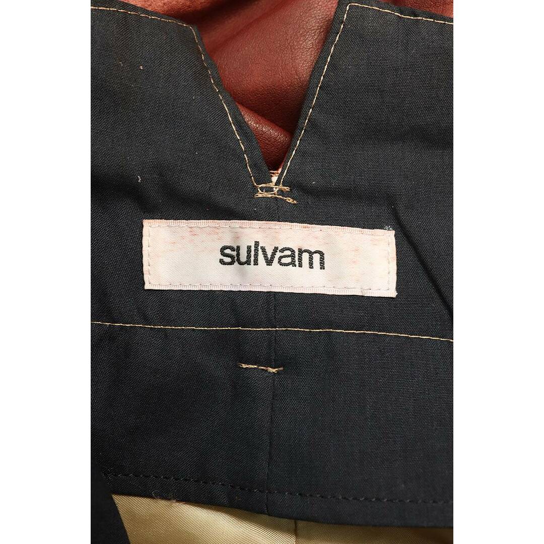 sulvam(サルバム)のサルバム  SH-P16-900 レザーロングパンツ メンズ M メンズのパンツ(その他)の商品写真