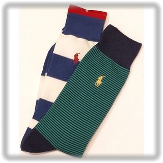 ポロラルフローレン(POLO RALPH LAUREN)のセール★㉖訳有/新品【ポロラルフローレン】メンズ ソックス 2足 靴下 ポニー(ソックス)