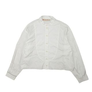 マルニ(Marni)の22ss マルニ MARNI ショート丈 シャツ ブラウス スタンドカラー ♪3(シャツ/ブラウス(長袖/七分))