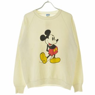 ディズニー(Disney)の【DISNEY】80s ミッキープリント長袖スウェット(スウェット)