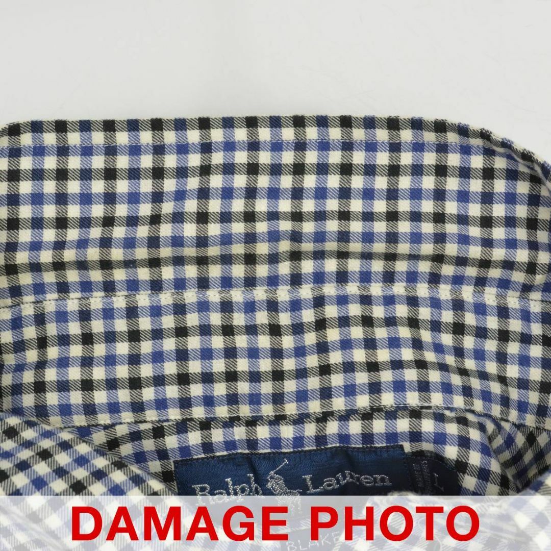 Ralph Lauren(ラルフローレン)の【RALPHLAUREN】BLAKE チェック柄ボタンダウン半袖シャツ メンズのトップス(シャツ)の商品写真