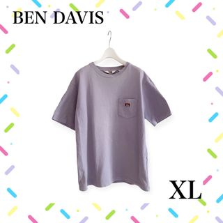 BEN DAVIS - BEN DAVIS Tシャツ ポケット付き 半袖Tシャツ ブルーグレー　XL