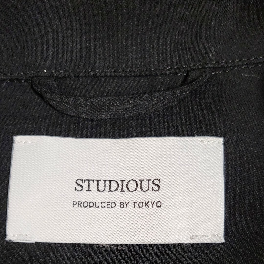 STUDIOUS(ステュディオス)の【STUDIOUS】半袖シャツ/3/ポリエステル/BLK/無地 メンズのトップス(シャツ)の商品写真