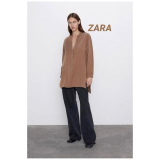 ザラ(ZARA)の☆ZARA ザラ シャツ オーバーサイズシャツ プルオーバーシャツ(シャツ/ブラウス(長袖/七分))