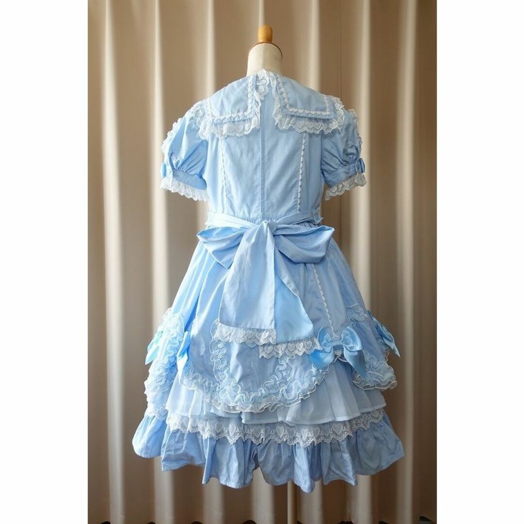 Angelic Pretty(アンジェリックプリティー)のANGELIC PRETTY ワンピース　袖留め　カチューシャ レディースのワンピース(ひざ丈ワンピース)の商品写真