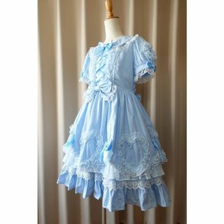 アンジェリックプリティー(Angelic Pretty)のANGELIC PRETTY ワンピース　袖留め　カチューシャ(ひざ丈ワンピース)