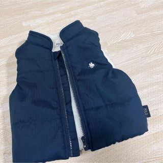 ポロラルフローレン(POLO RALPH LAUREN)の【美品】POLObaby ボアベスト 80 ネイビー(カーディガン/ボレロ)