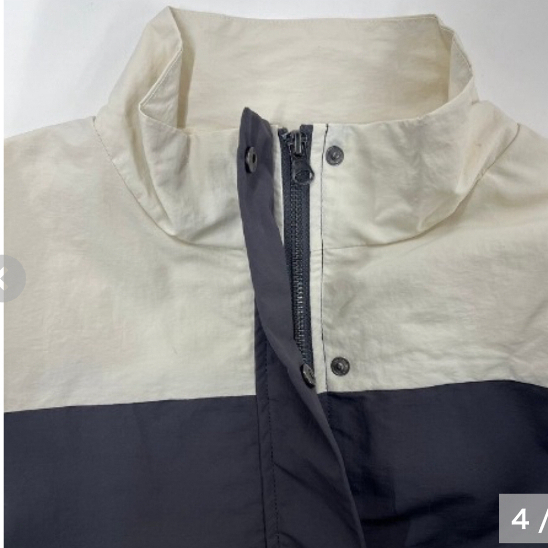 しまむら(シマムラ)の新品未使用　しまむら　配色　ショートブルゾン　M　ナイロンジャケット　グレー メンズのジャケット/アウター(ブルゾン)の商品写真