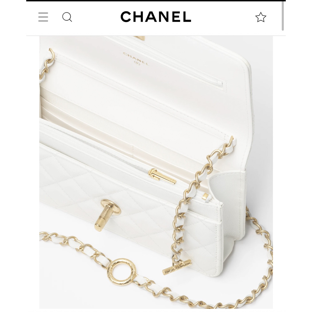 CHANEL(シャネル)のシャネル　チェーンウォレット　23年　完売品　限定　キャビア　ブラック レディースのバッグ(ハンドバッグ)の商品写真