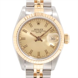 ロレックス(ROLEX)のロレックス オイスターパーペチュアルデイト SS×YG   レディース 腕(腕時計)