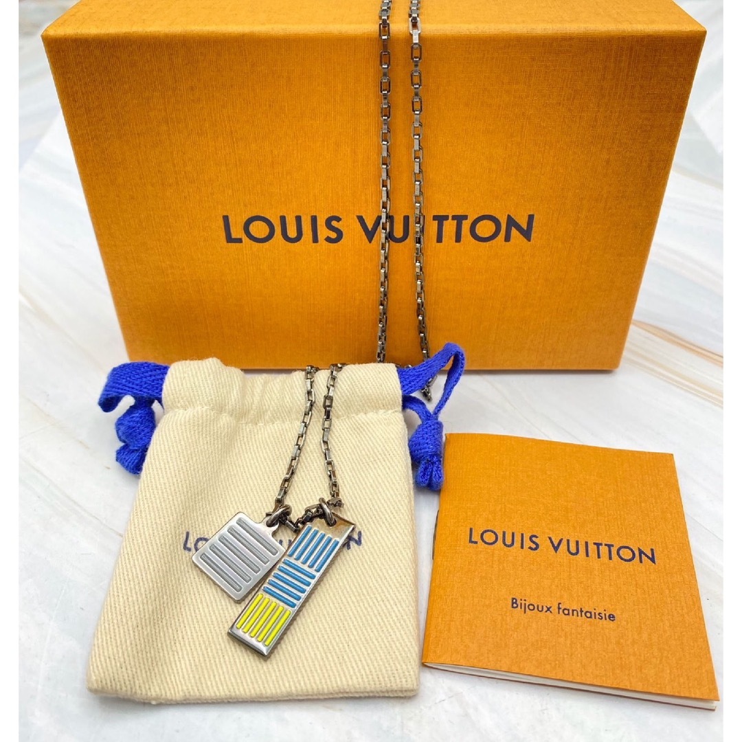 LOUIS VUITTON(ルイヴィトン)のルイ ヴィトン コリエ ダミエカラーズ ネックレス MP2219 メンズのアクセサリー(ネックレス)の商品写真