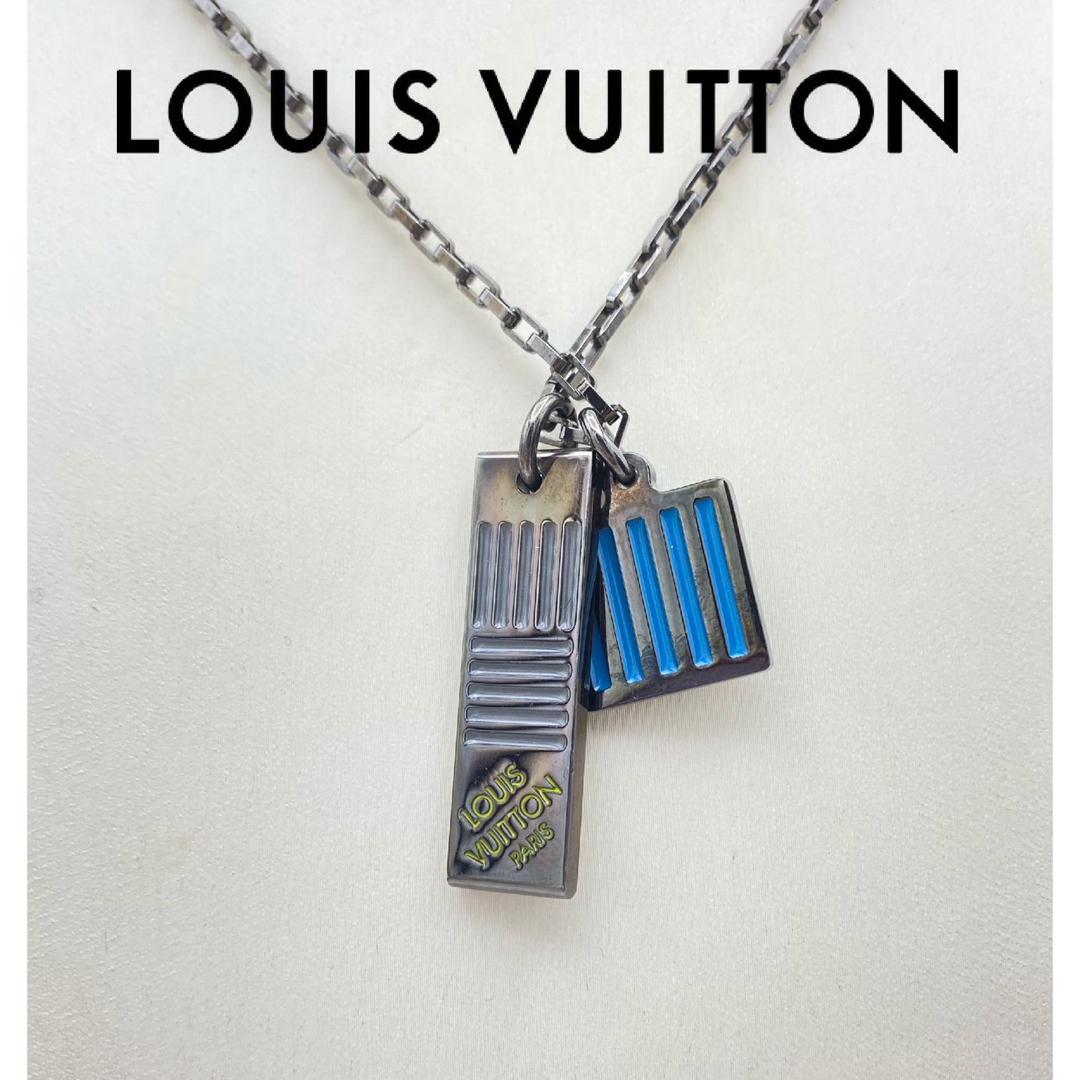 LOUIS VUITTON(ルイヴィトン)のルイ ヴィトン コリエ ダミエカラーズ ネックレス MP2219 メンズのアクセサリー(ネックレス)の商品写真