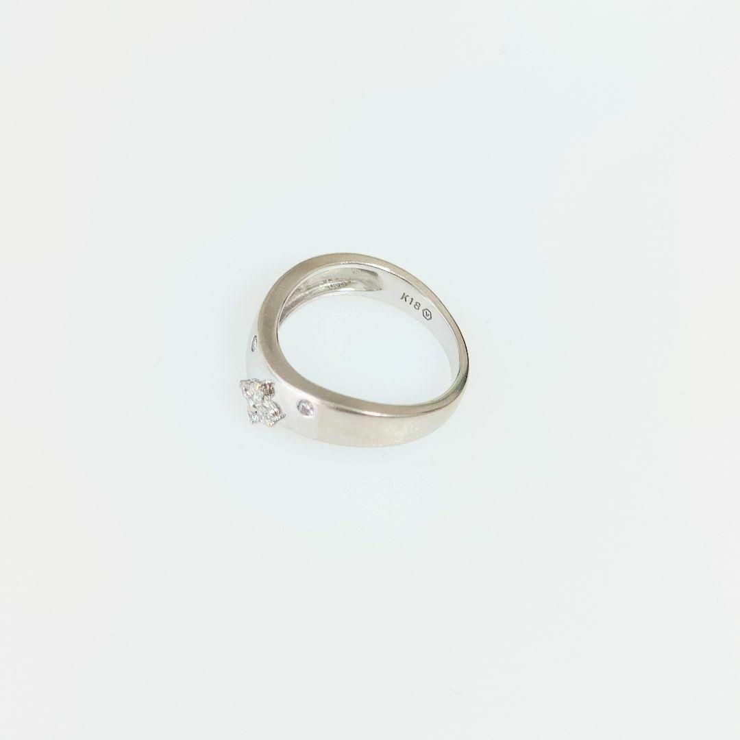 Plus Vendome(プラスヴァンドーム)の希少　ヴァンドーム　VENDOME　K18WG　天然ダイヤモンドリング　3 号 レディースのアクセサリー(リング(指輪))の商品写真