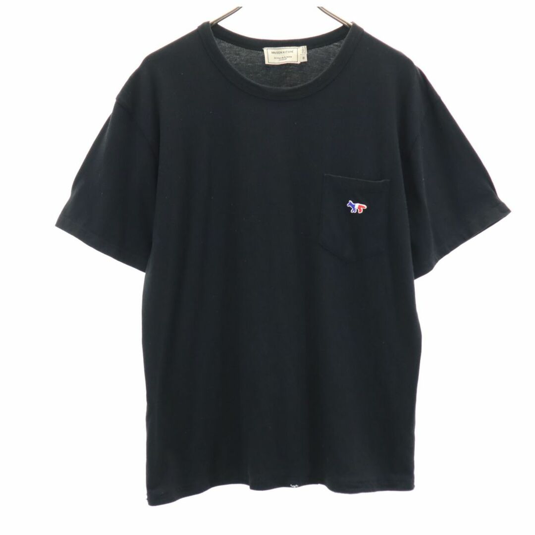 MAISON KITSUNE'(メゾンキツネ)のメゾンキツネ 半袖 Tシャツ M ブラック MAISON KITSUNE メンズ 古着 【240326】 メンズのトップス(Tシャツ/カットソー(半袖/袖なし))の商品写真