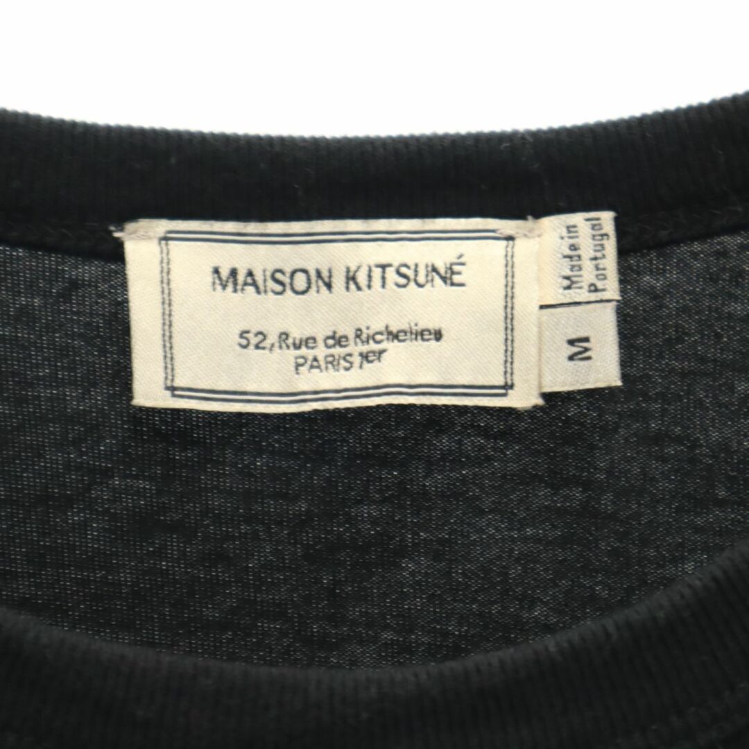 MAISON KITSUNE'(メゾンキツネ)のメゾンキツネ 半袖 Tシャツ M ブラック MAISON KITSUNE メンズ 古着 【240326】 メンズのトップス(Tシャツ/カットソー(半袖/袖なし))の商品写真