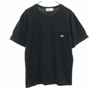 メゾンキツネ(MAISON KITSUNE')のメゾンキツネ 半袖 Tシャツ M ブラック MAISON KITSUNE メンズ 古着 【240326】(Tシャツ/カットソー(半袖/袖なし))