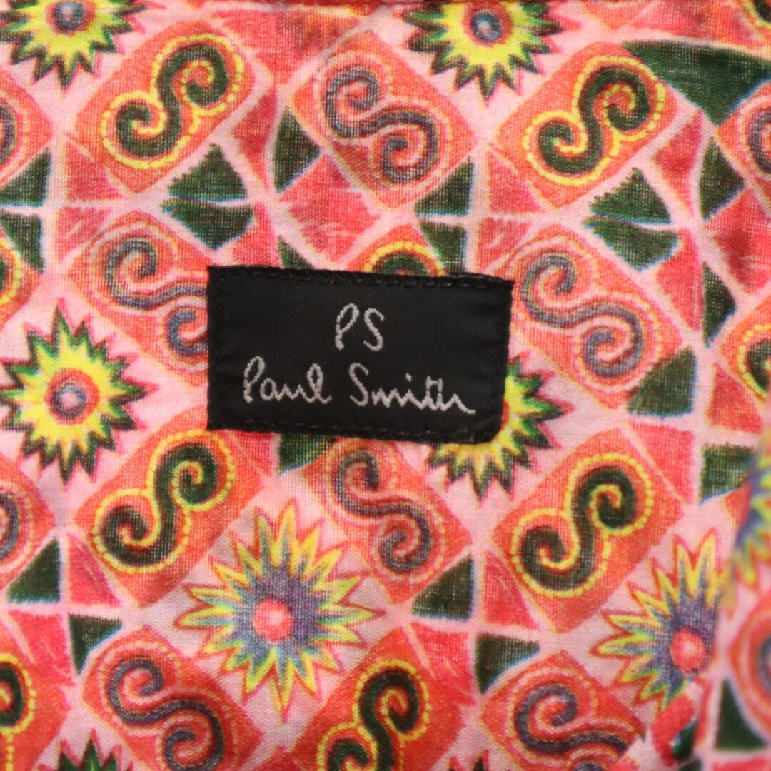 Paul Smith(ポールスミス)のポールスミス 総柄 半袖 シャツ M レッド系 Paul Smith メンズ 古着 【240326】 メンズのトップス(シャツ)の商品写真