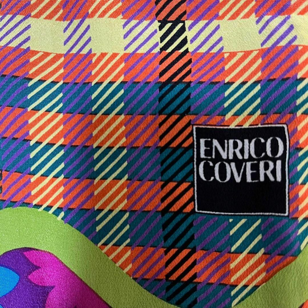 ENRICO COVERI(エンリココベリ)の【大人気デザイン◎】ENRICO COVERI カラーチェックショール マフラー レディースのファッション小物(マフラー/ショール)の商品写真