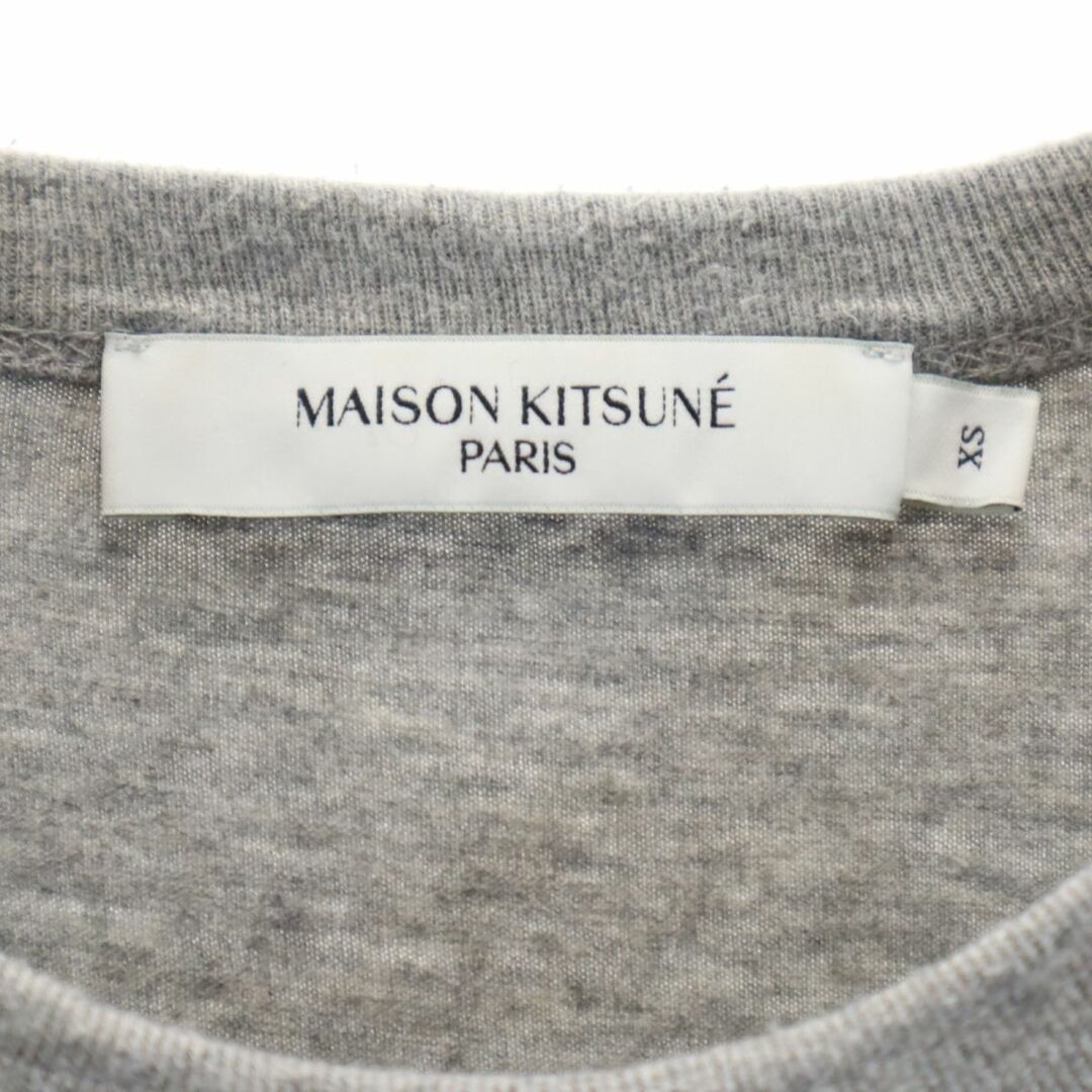 MAISON KITSUNE'(メゾンキツネ)のメゾンキツネ プリント 半袖 Tシャツ XS グレー MAISON KITSUNE PARIS メンズ 古着 【240326】 メール便可 メンズのトップス(Tシャツ/カットソー(半袖/袖なし))の商品写真