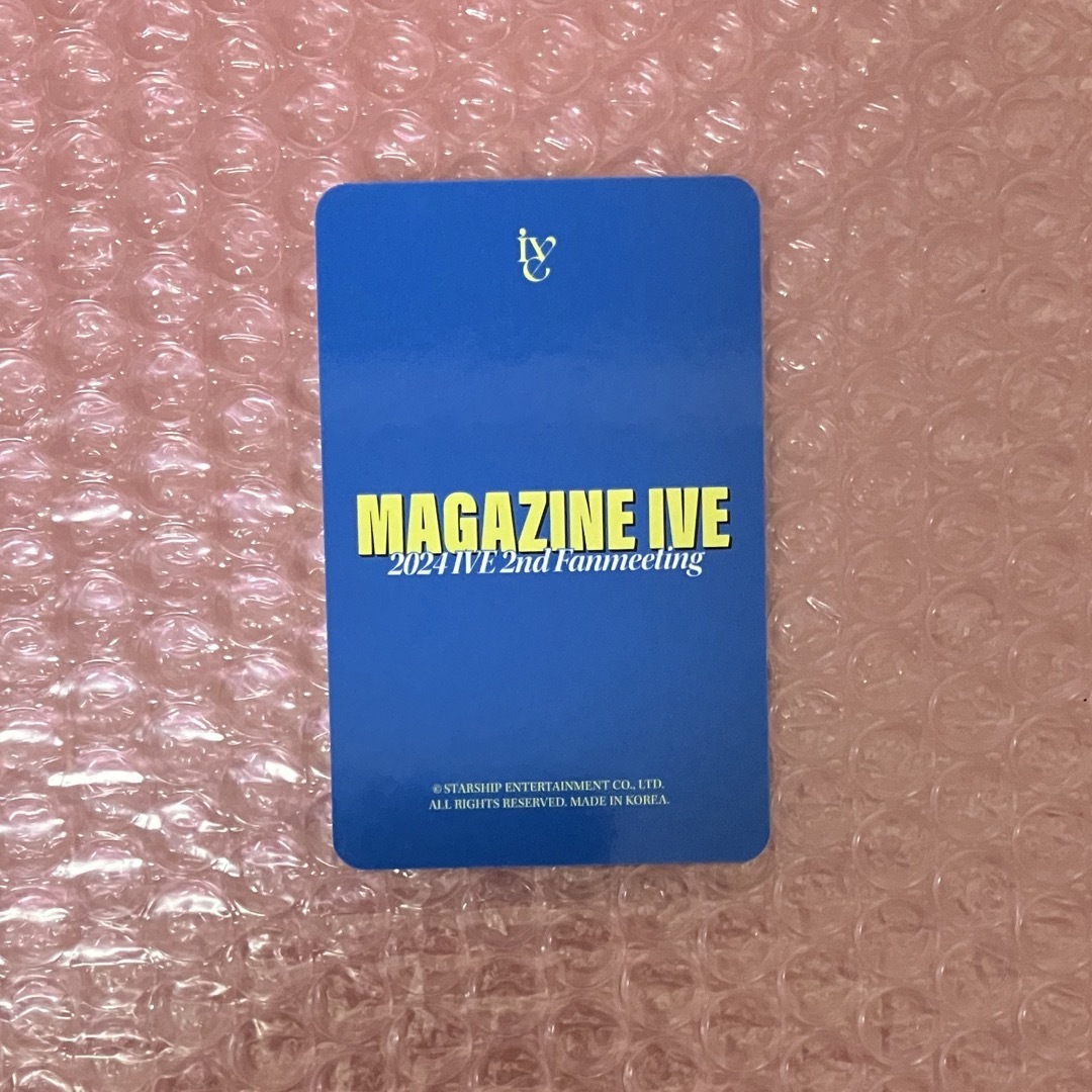 IVE(アイヴ)のIVE レイ REI トレカ ソウルコン MAGAZINE IVE ラントレ ① エンタメ/ホビーのCD(K-POP/アジア)の商品写真