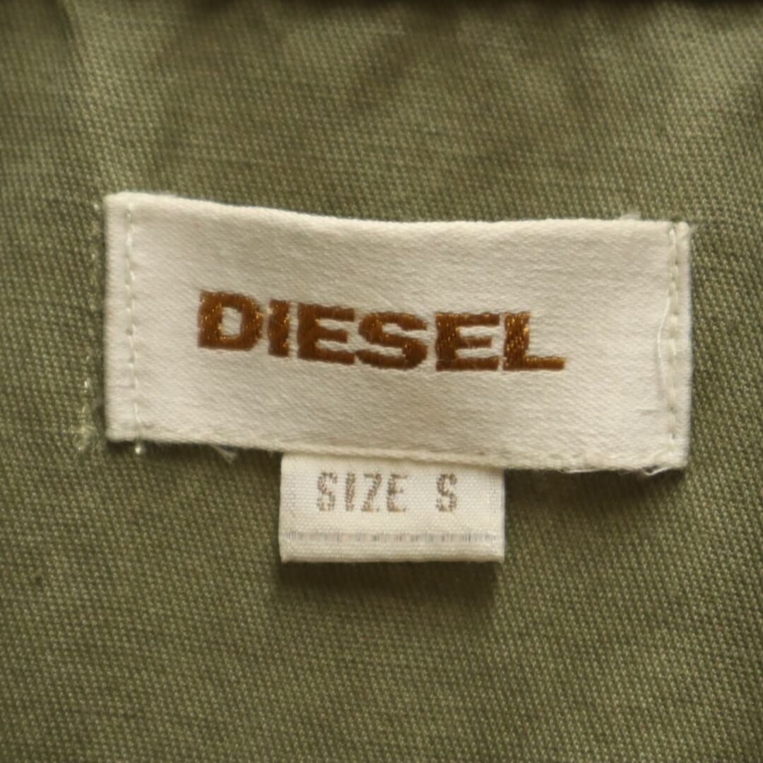 DIESEL(ディーゼル)のディーゼル ノースリーブ シャツ S カーキ DIESEL レディース 古着 【240326】 メール便可 レディースのトップス(シャツ/ブラウス(半袖/袖なし))の商品写真