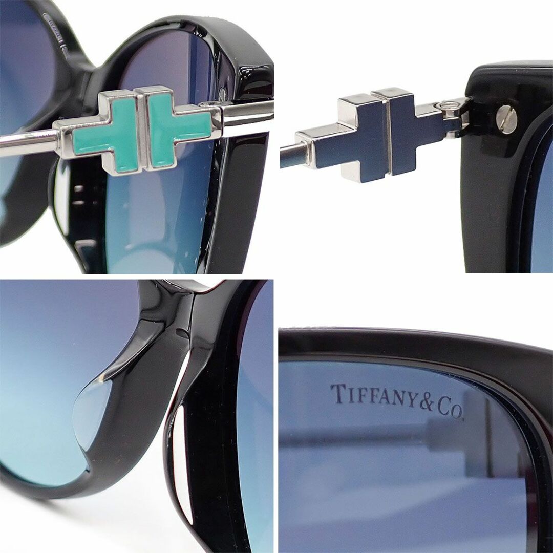 Tiffany & Co.(ティファニー)の未使用品 ティファニー サングラス ブルーグラデーション OTF4178F プラスチック メッキ ブラック シルバー Tロゴ アクセサリー  レディースのファッション小物(サングラス/メガネ)の商品写真