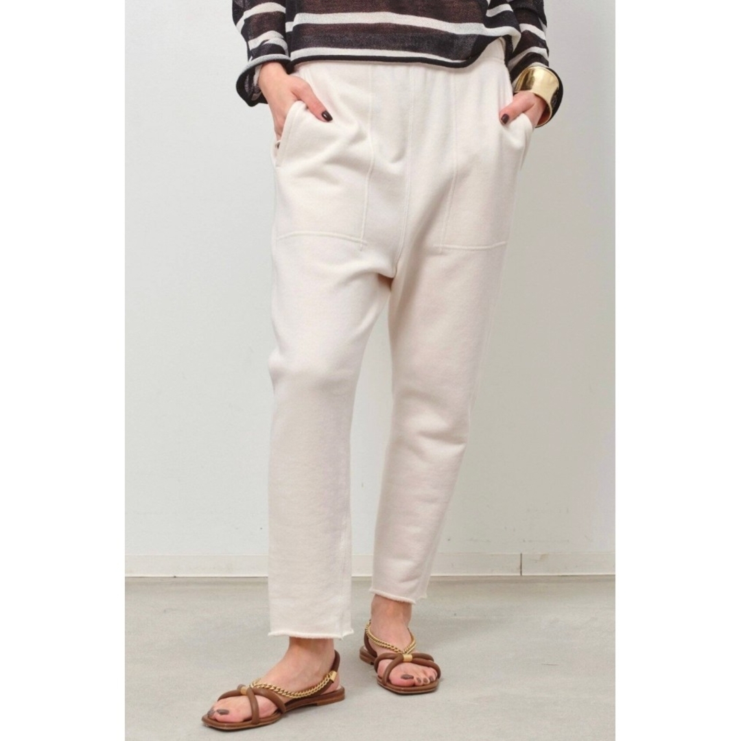 L'Appartement DEUXIEME CLASSE(アパルトモンドゥーズィエムクラス)のL'Appartement　Sarrouel Sweat Pants　ホワイトD レディースのパンツ(サルエルパンツ)の商品写真