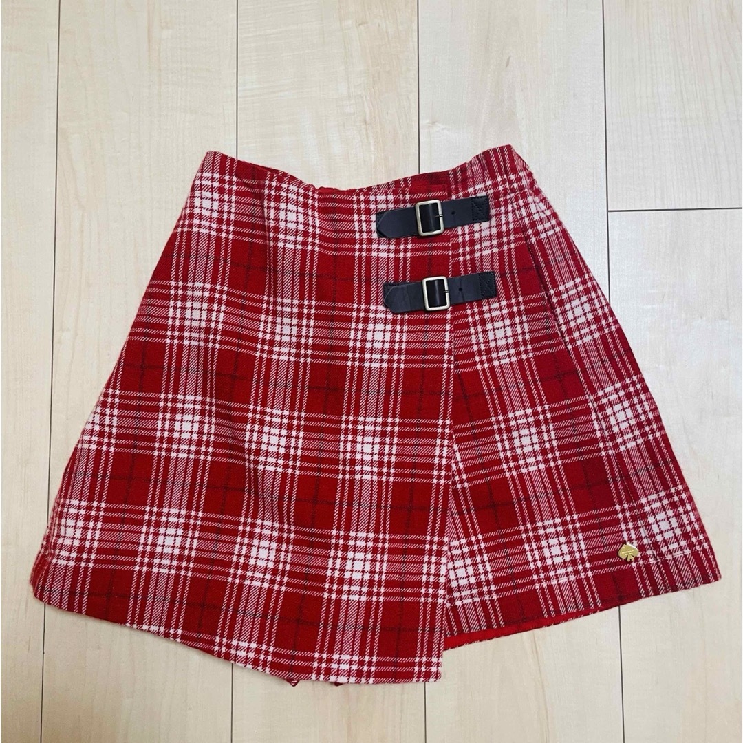 kate spade new york kids プレイドキュロットスカート キッズ/ベビー/マタニティのキッズ服女の子用(90cm~)(スカート)の商品写真