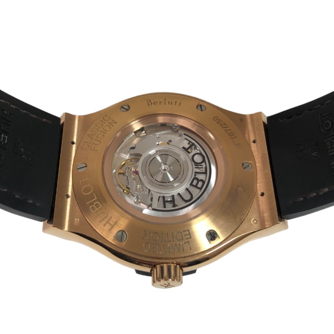 HUBLOT(ウブロ)の　ウブロ HUBLOT クラシックフュージョン チタニウム ベルルッティ スクリット キングゴールド 限定250本 511.OX.0500.VR.BER16 K18ピンクゴールド メンズ 腕時計 メンズの時計(その他)の商品写真