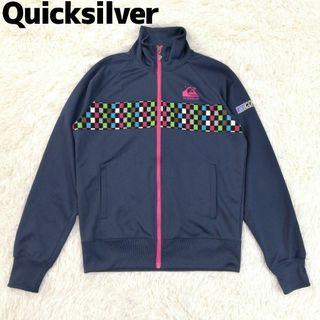 QUIKSILVER - クイックシルバー　トラックジャケット　ジャージ　トップス　ジップアップ　Mサイズ