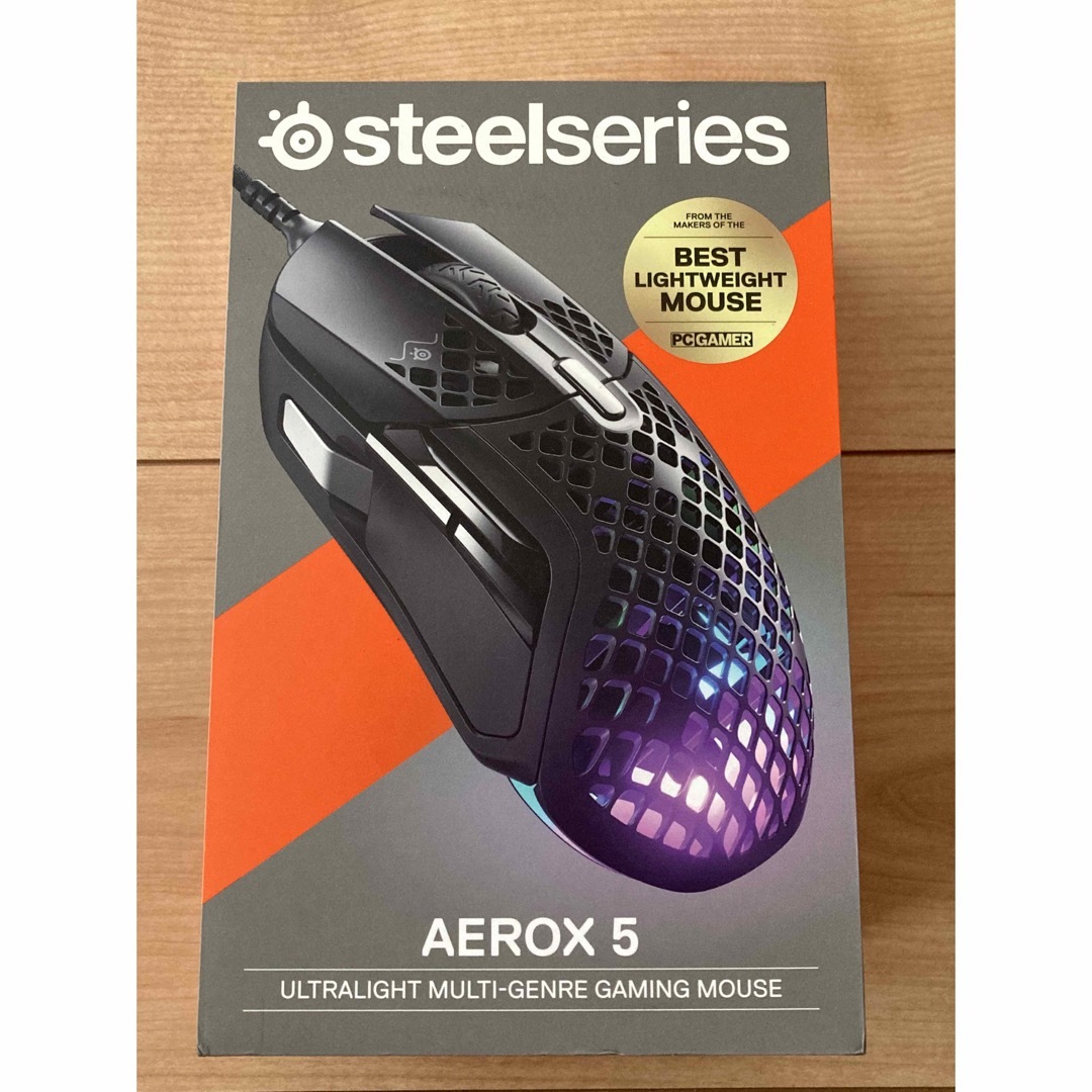 SteelSeries ゲーミングマウス 有線 Aerox 5 62401 ③ スマホ/家電/カメラのPC/タブレット(PC周辺機器)の商品写真