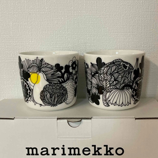 マリメッコ(marimekko)のマリメッコ　シールトラプータルハ　ラテマグ　２個　廃盤(食器)