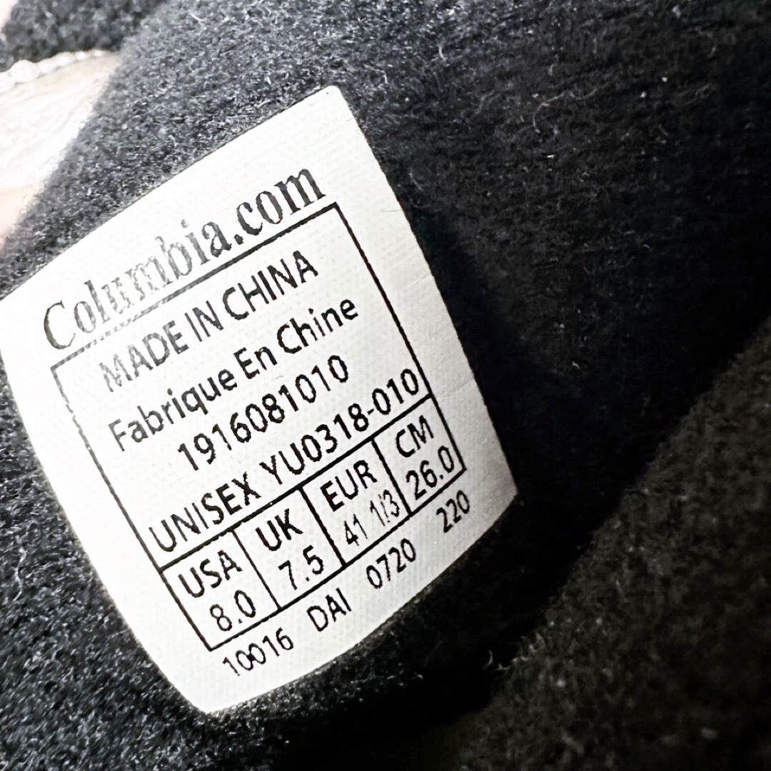 Columbia(コロンビア)の【 コロンビア 】　26.5センチ　スノーブーツ　黒　雨雪対応　黒　レインブーツ レディースの靴/シューズ(レインブーツ/長靴)の商品写真