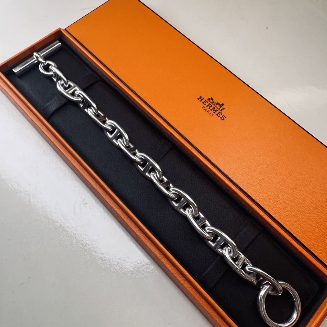 HERMES シェーヌダンクル GM13コマ メンズのアクセサリー(ブレスレット)の商品写真