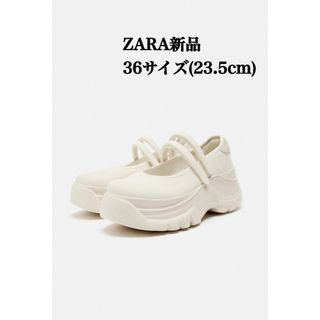 ザラ(ZARA)の1点のみ完売品ZARA バレエフラットスニーカー　36サイズ(23.5cm)新品(スニーカー)