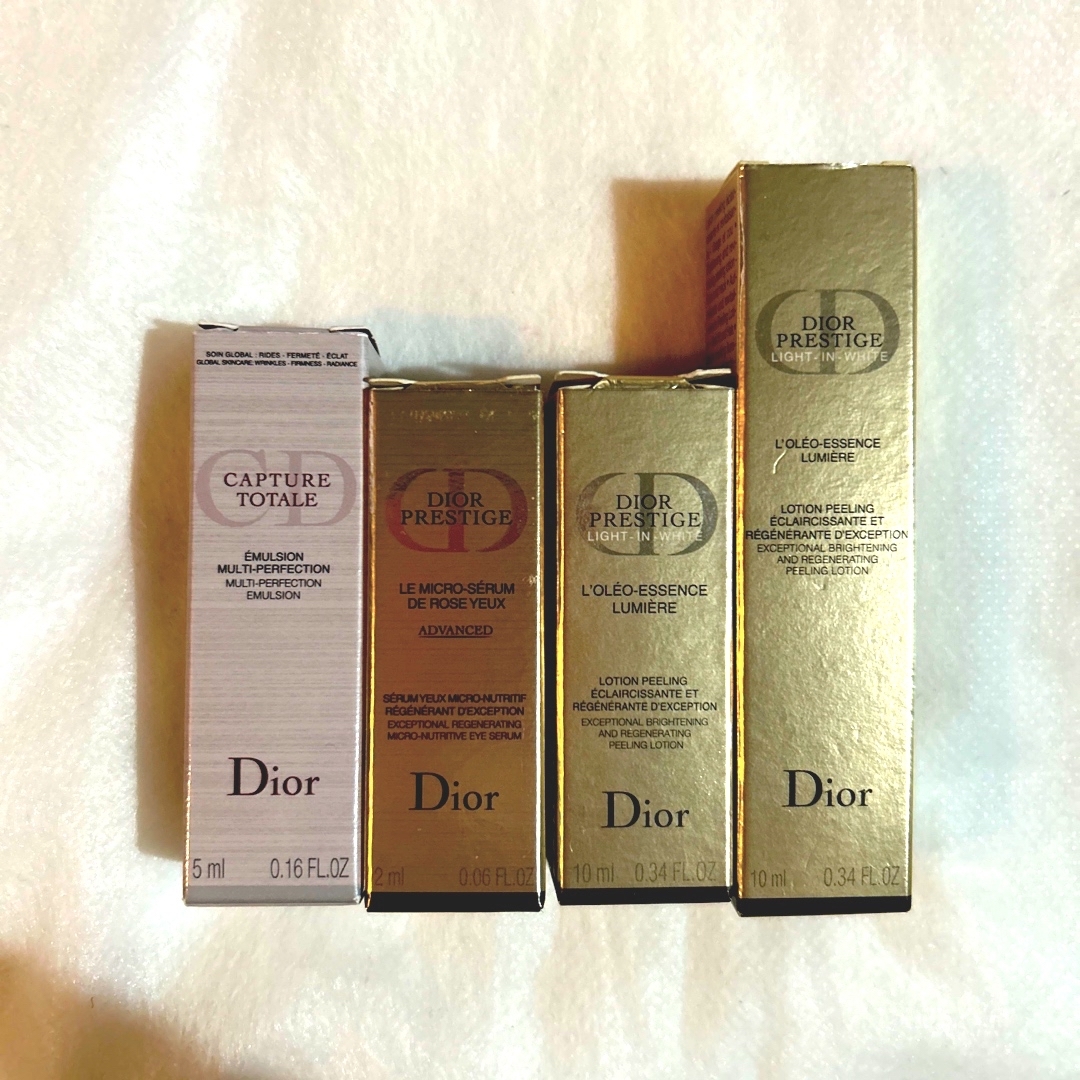 Dior(ディオール)の★Dior★プレステージ＆カプチュールトータルミルキーローション／サンプル4点 コスメ/美容のキット/セット(サンプル/トライアルキット)の商品写真
