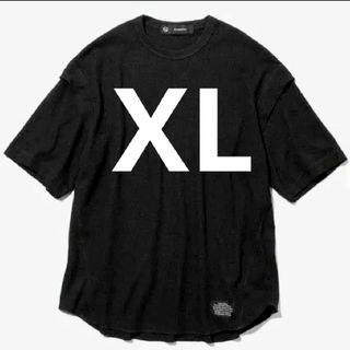 GU - GU × UNDERCOVER ドライワッフルT(5分袖) XXL ブラックの通販 by