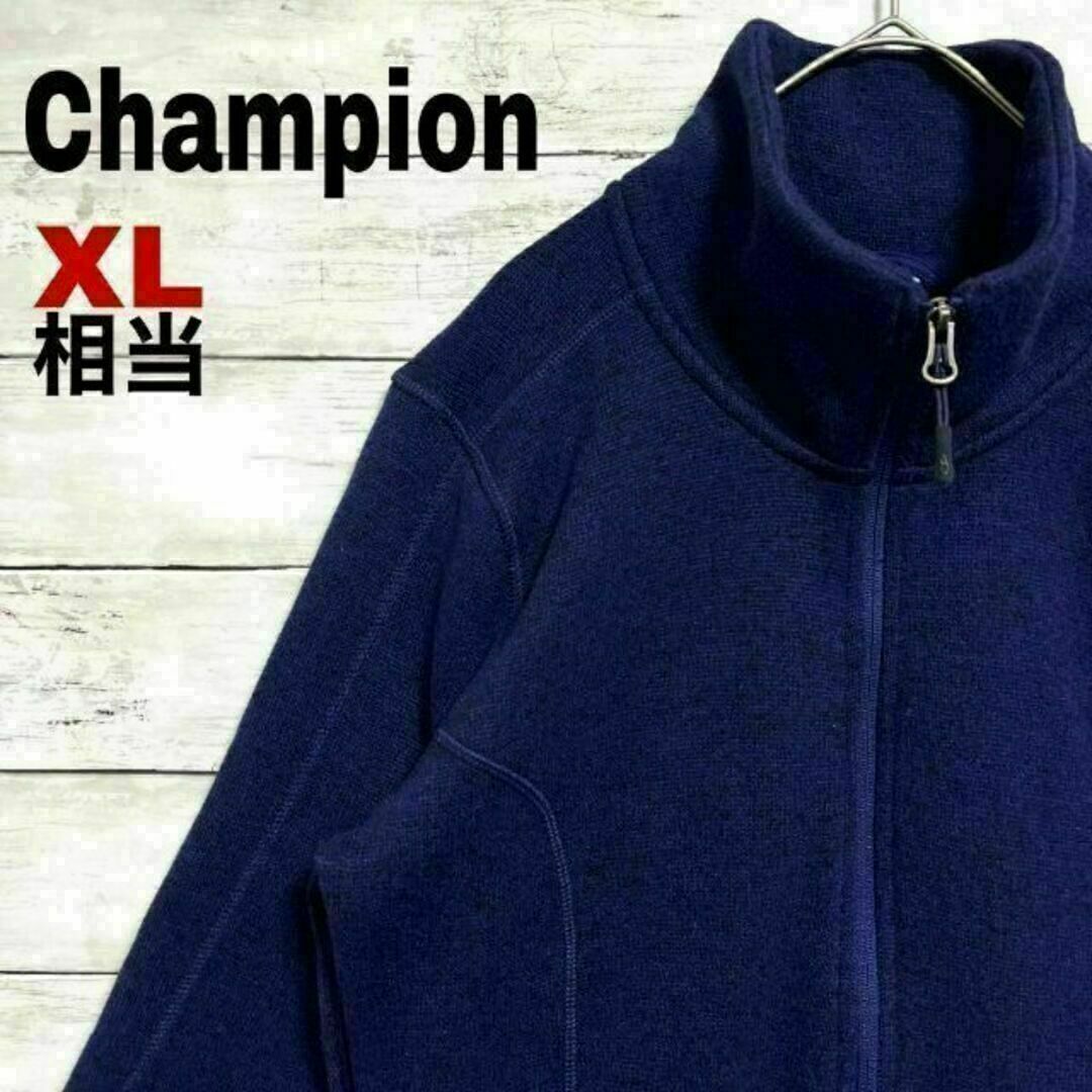 Champion(チャンピオン)のz12 US古着 Champion フリース フルジップジャケット 刺繍ロゴ メンズのジャケット/アウター(その他)の商品写真