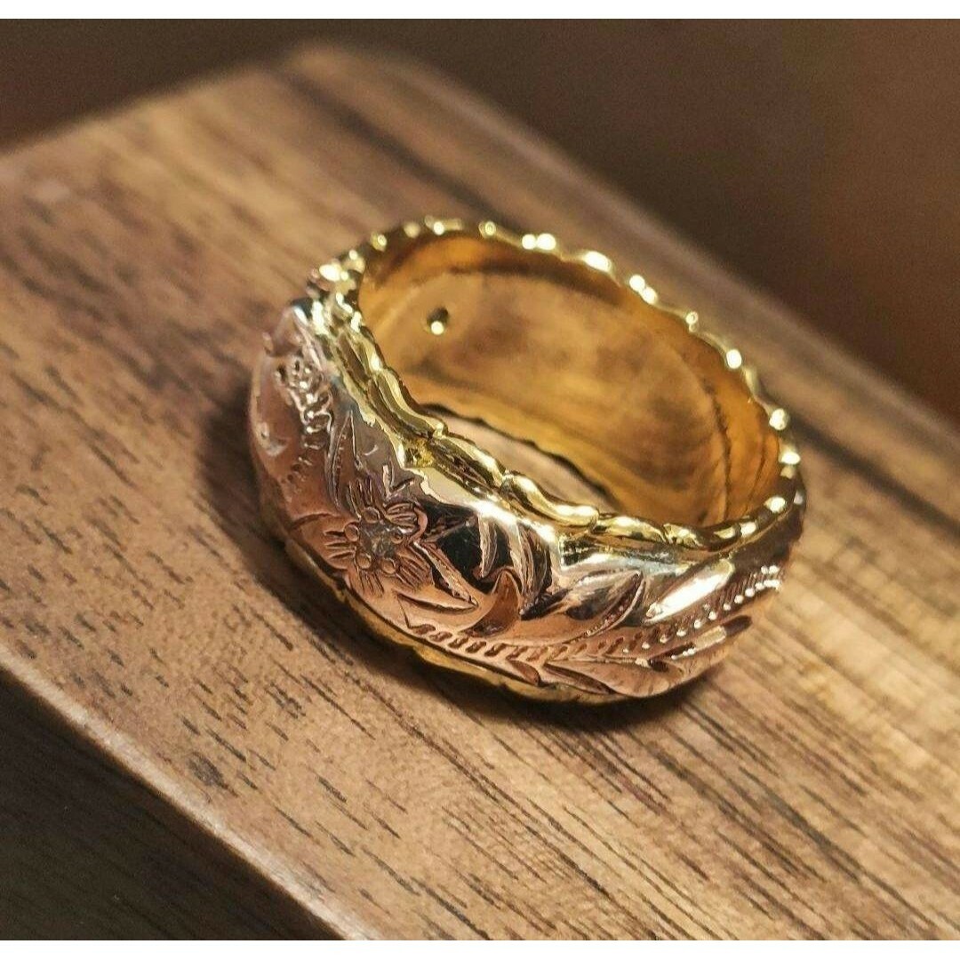 ハワイアンジュエリー プルメリア ローズリング 11号 レディース指輪 ハワジュ レディースのアクセサリー(リング(指輪))の商品写真