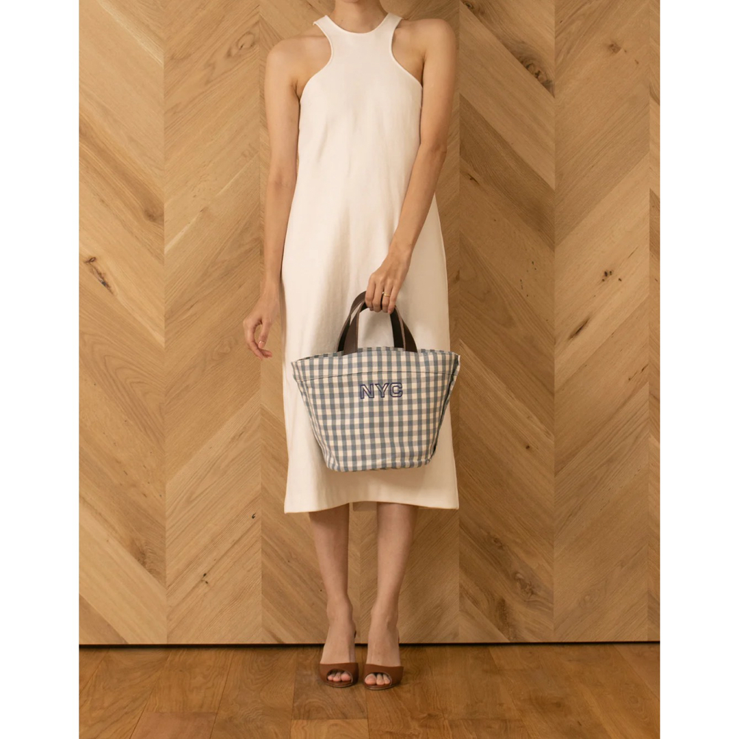 LUDLOW(ラドロー)の[WEB限定] Gingham check tote S レディースのバッグ(トートバッグ)の商品写真