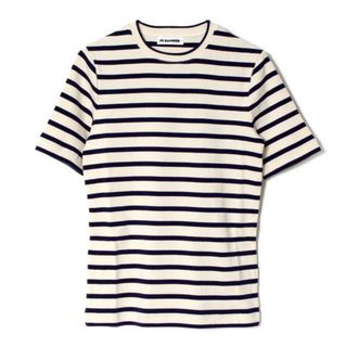 ジルサンダー(Jil Sander)の【新品未使用】 JIL SANDER ジルサンダー レディース T-Shirt Tシャツ カットソー 半袖 コットン J40GC0111J46497 【Lサイズ/MARINIERE】(Tシャツ(半袖/袖なし))