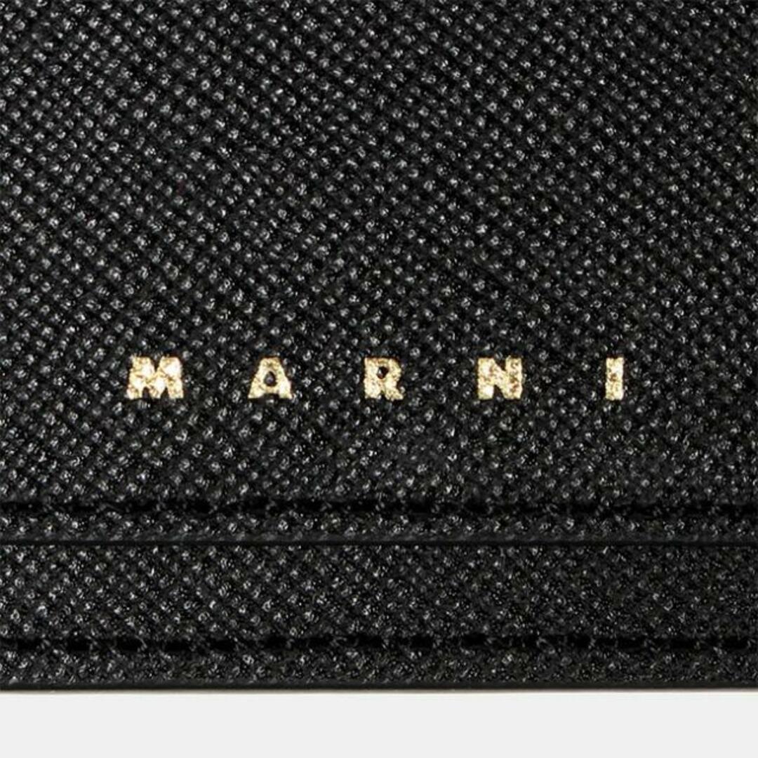 Marni(マルニ)の【新品未使用】 MARNI マルニ カードケース 小銭入れ 財布 サフィアーノレザー製 レディース PFMO0025U0LV520 【BLACK】 レディースのファッション小物(財布)の商品写真