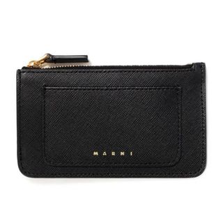 マルニ(Marni)の【新品未使用】 MARNI マルニ カードケース 小銭入れ 財布 サフィアーノレザー製 レディース PFMO0025U0LV520 【BLACK】(財布)