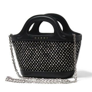 マルニ(Marni)の【新品未使用】 MARNI マルニ ハンドバッグ ショルダーバッグ TROPICALIA BAG SMALL BMMP0137Q0P6450 【BLACK】(ショルダーバッグ)