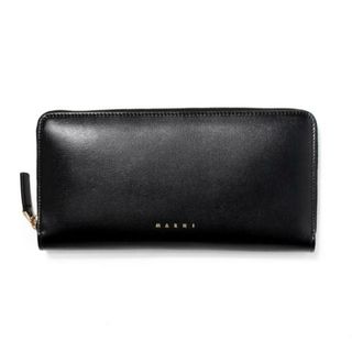 マルニ(Marni)の【新品未使用】 MARNI マルニ 長財布 ラウンドファスナー レディース レザー PFMO0099U0P6039 【BLACK】(財布)