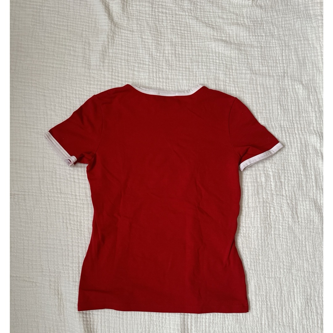 celine(セリーヌ)のCELINE セリーヌ トリオンフロゴ Tシャツ 赤 レディースのトップス(Tシャツ(半袖/袖なし))の商品写真