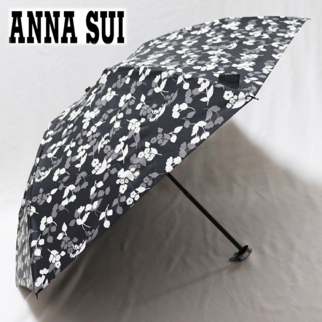 ANNA SUI(アナスイ)の《アナスイ》新品 上品ボタニカル柄 晴雨兼用折りたたみ傘 日傘 雨傘 レディースのファッション小物(傘)の商品写真