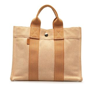 Hermes - 美品 エルメス ニューフールトゥPM ハンドバッグ キャンバス レディース HERMES 【1-0141742】